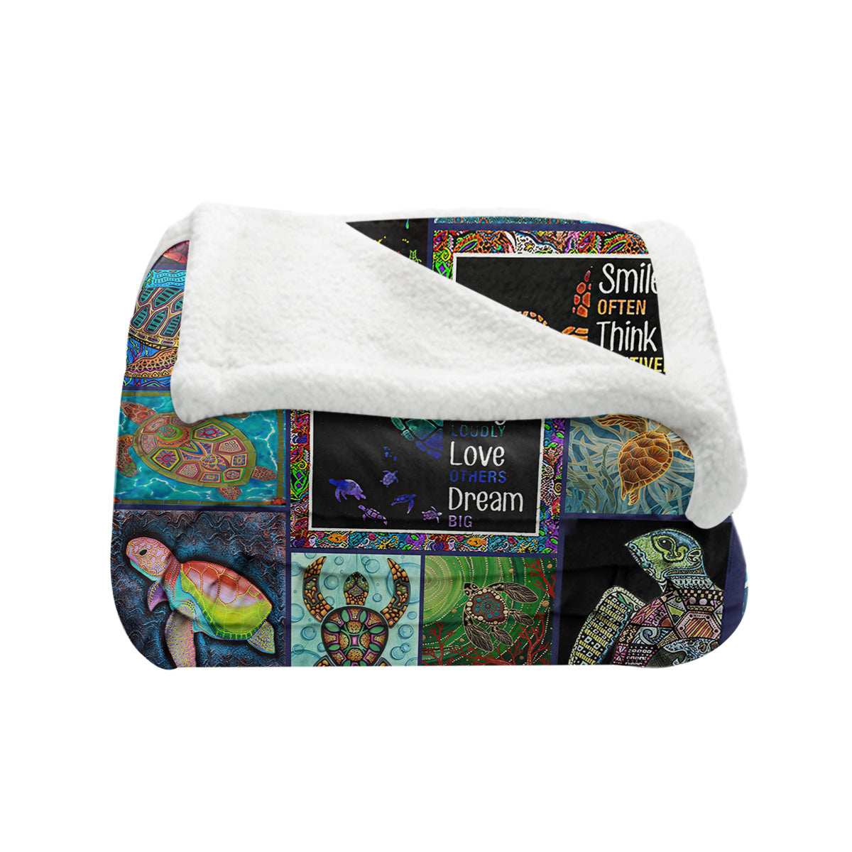 Sea Turtle Dreams Soft Sherpa Blanket