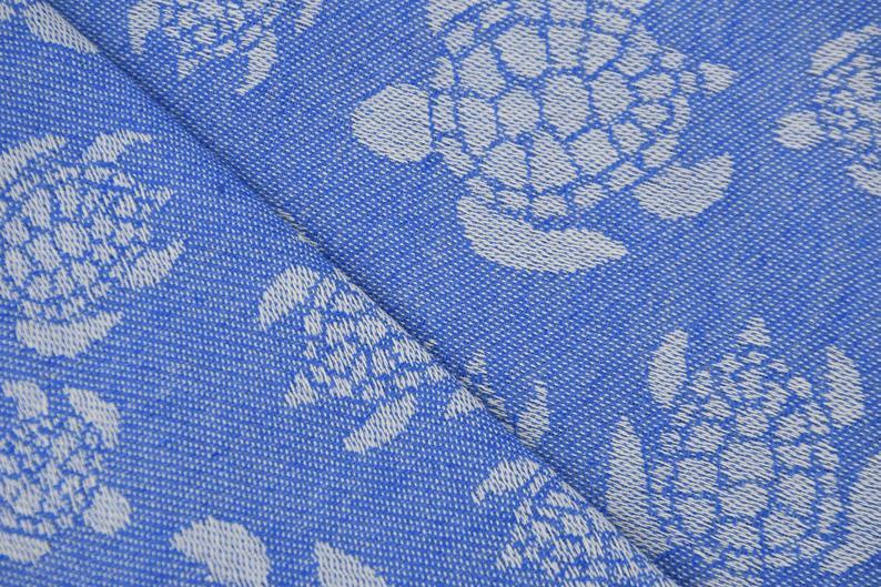 Sea Turtle Blue 100% Cotton Towel