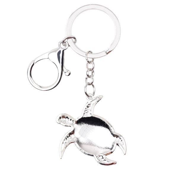 Sea Turtle Delight - Enamel Pendant Key Ring