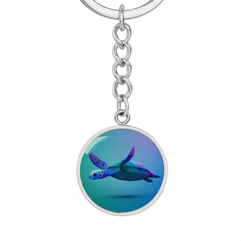 Sea Turtle Glide Beachy Keychain