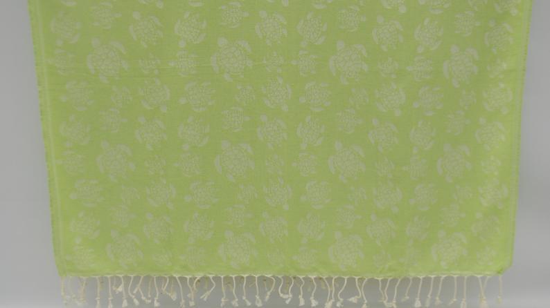 Sea Turtle Green 100% Cotton Towel