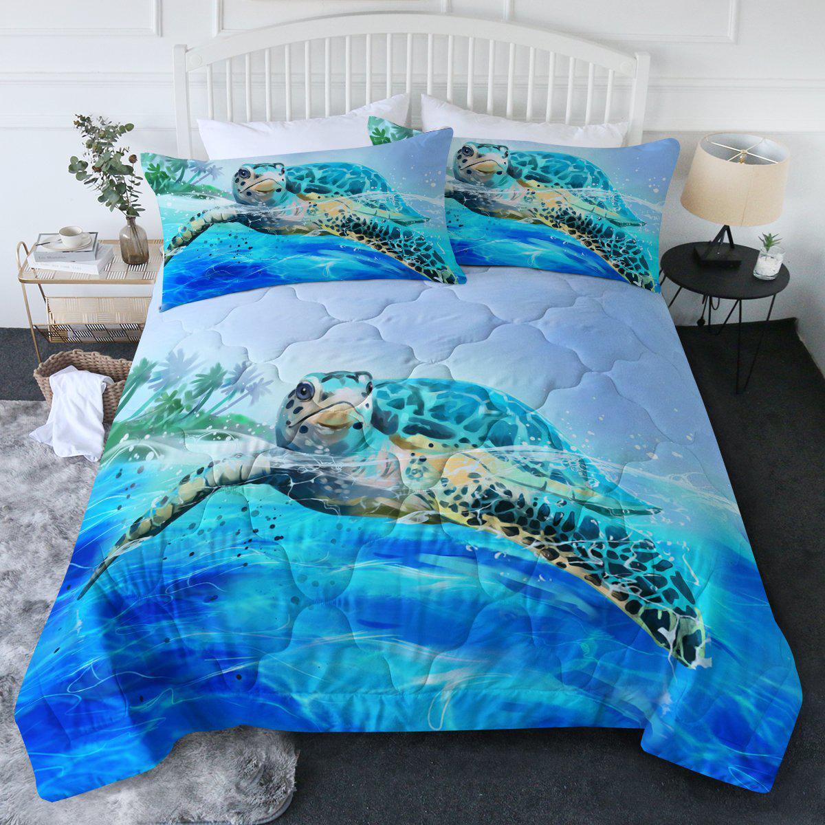 Sea Turtle Life Comforter Set