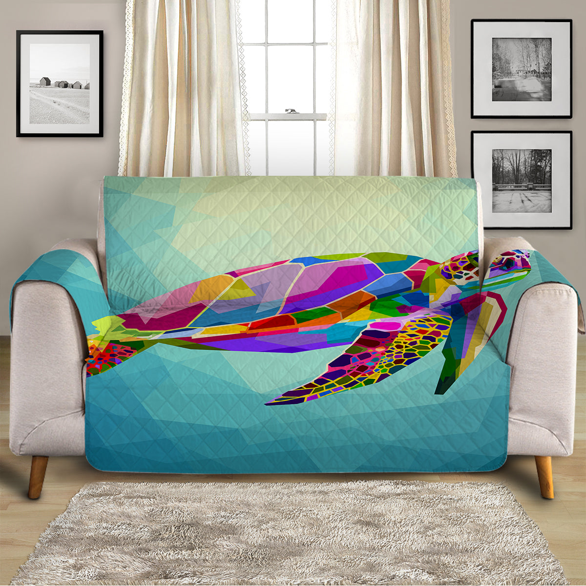 Maui Sea Turtle Sofa Cover