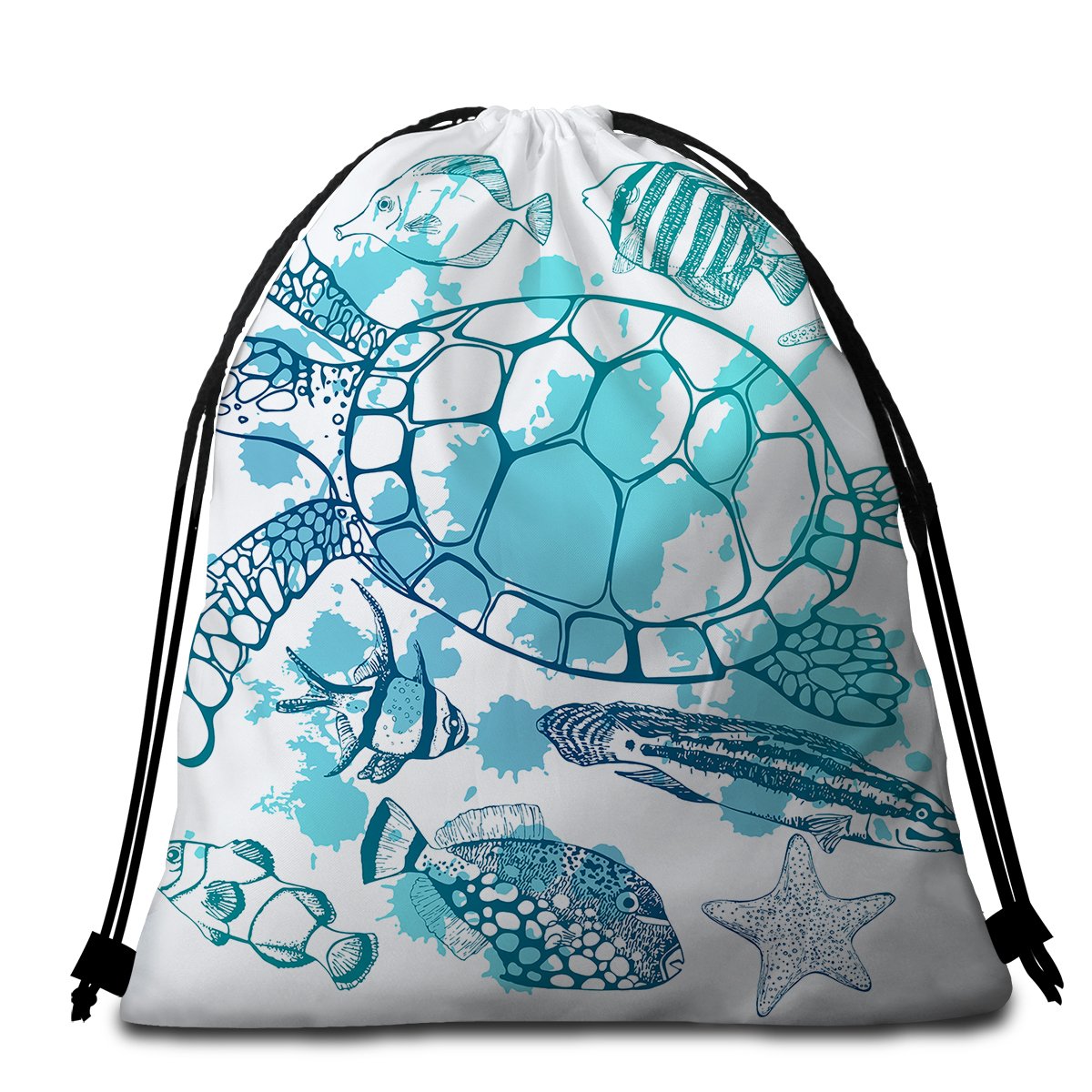 Sea Turtle Society Towel + Backpack