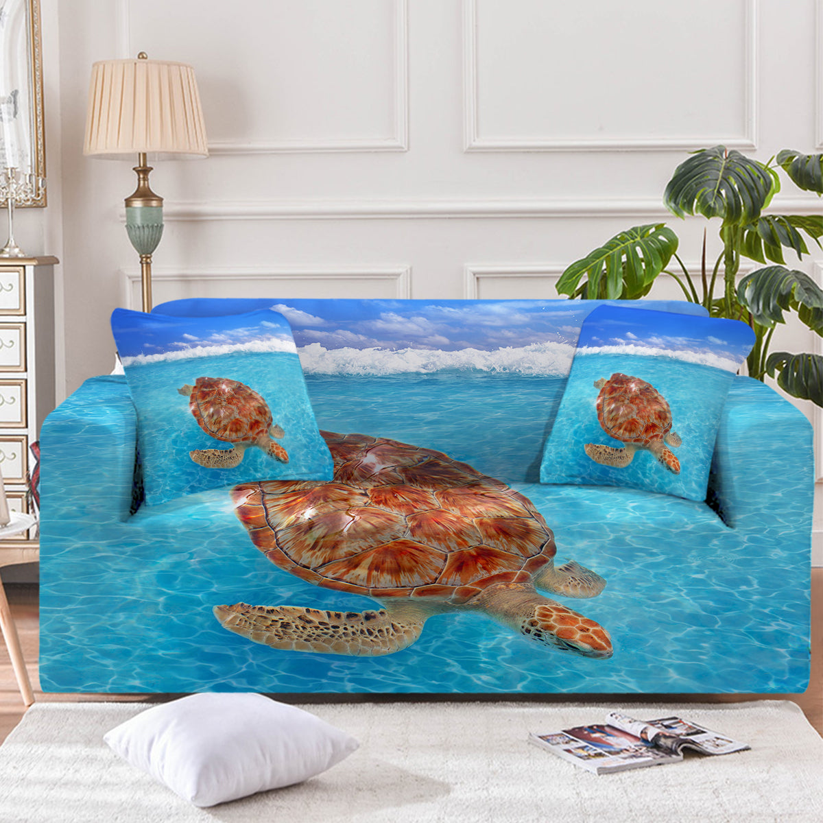 Sea Turtle Couch Cover