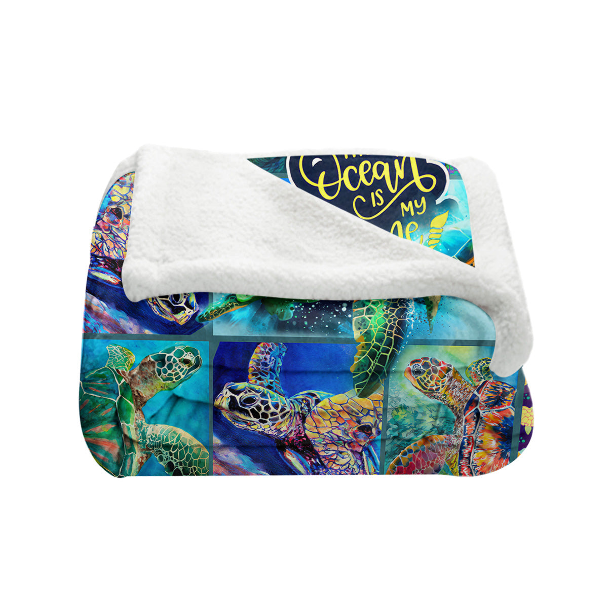 The Ocean is My Home Bedspread Blanket