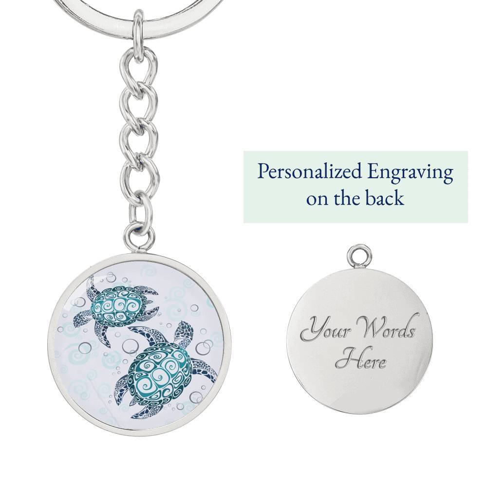 Sea Turtle Twist Beachy Keychain