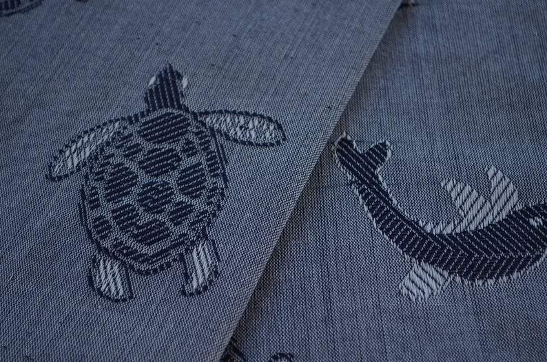 Sea Turtles and Dolphins Gray 100% Cotton Towel