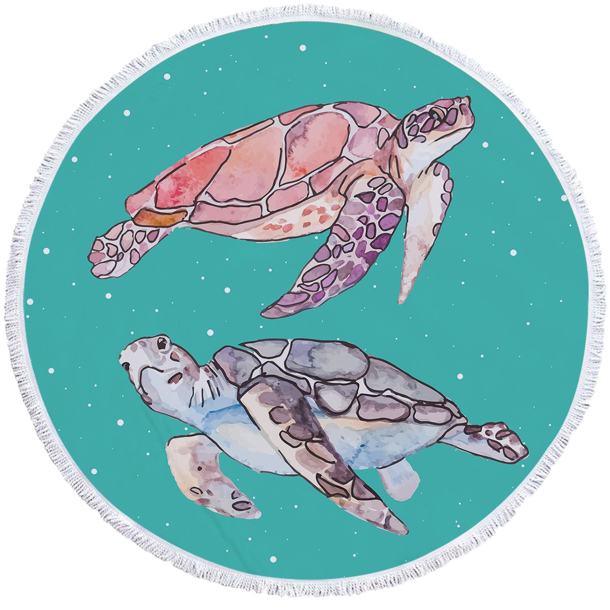 Sea Turtles in Green Towel + Backpack