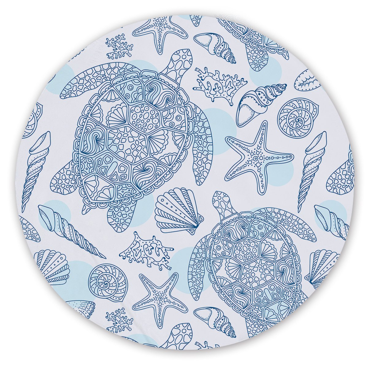 Sea Turtles Way Round Sand-Free Towel