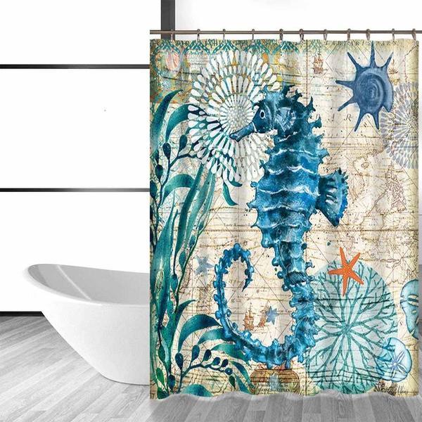Seahorse Life Shower Curtain
