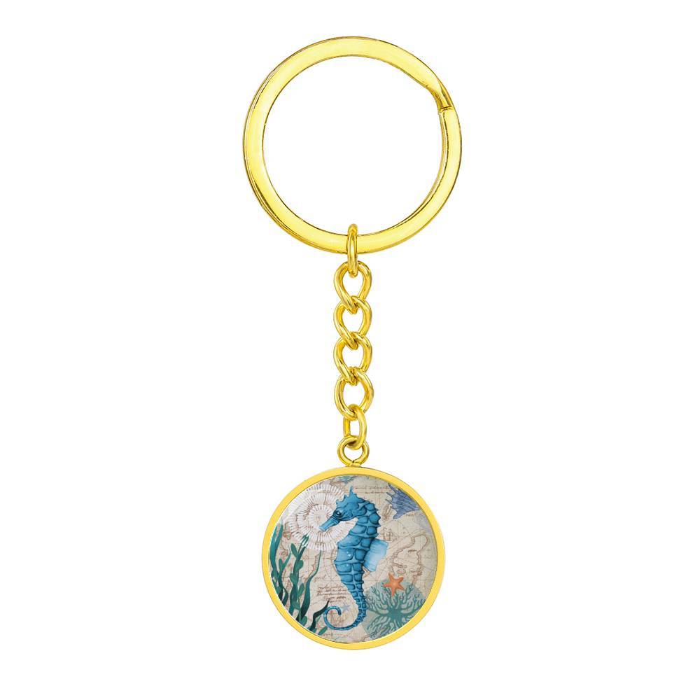 Seahorse Love Beachy Keychain
