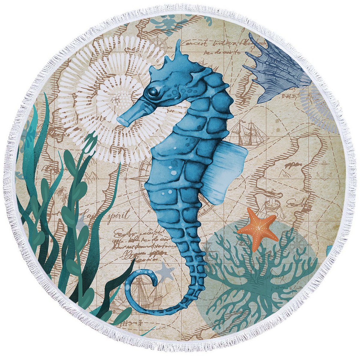 Seahorse Love Towel + Backpack