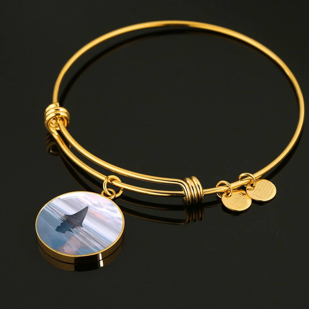 Shark Fin Bangle Bracelet