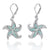 Caribbean Larimar Starfish Earrings - Mami