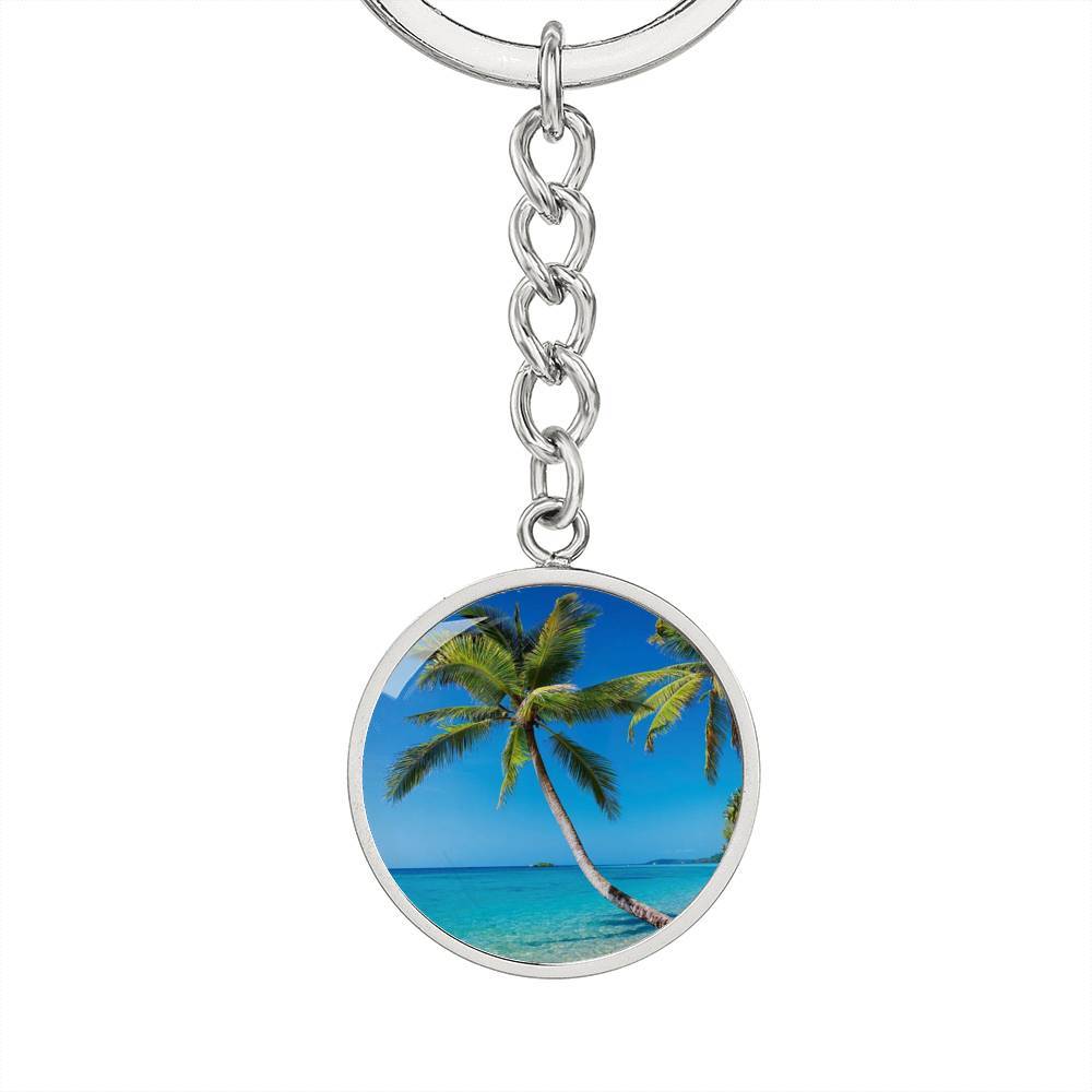 Summer in Saint Thomas Beachy Keychain