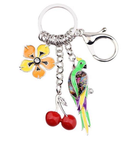 Summer Vibes - Enamel Pendant Key Ring