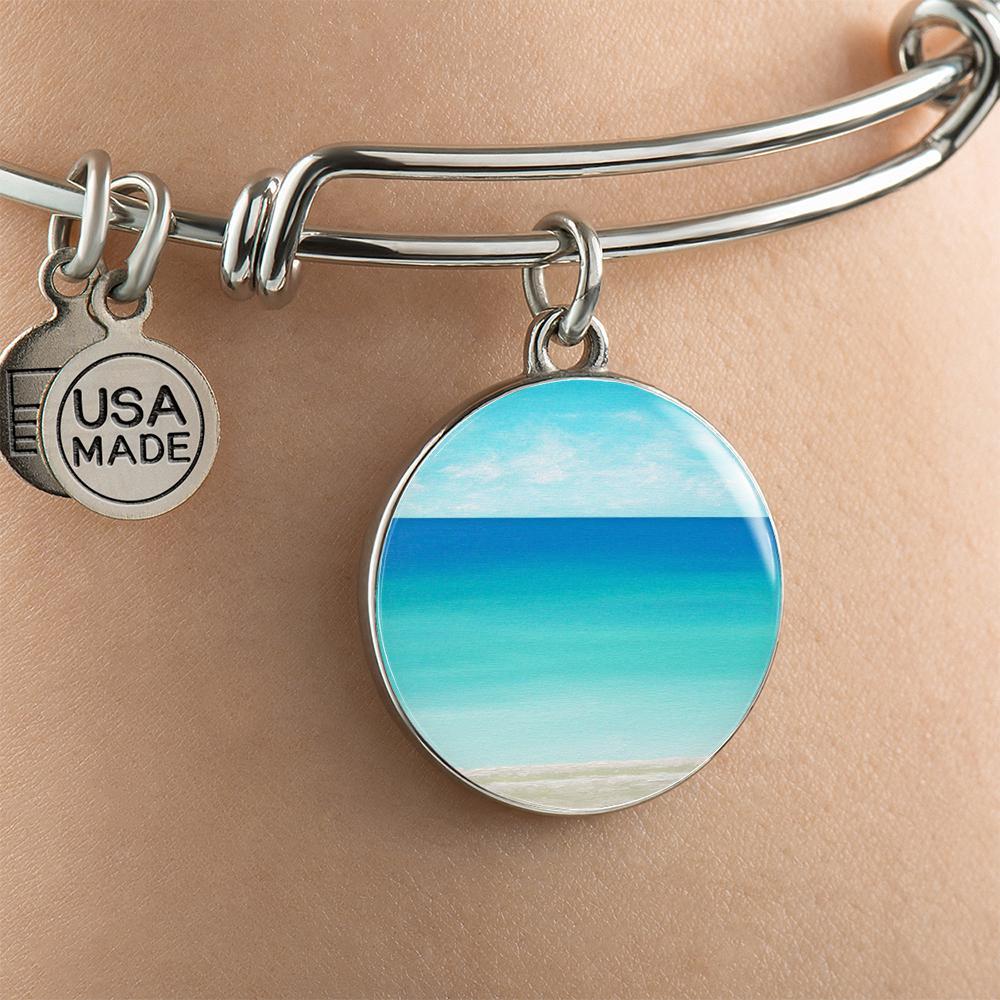 The Beach In My Heart Bangle Bracelet