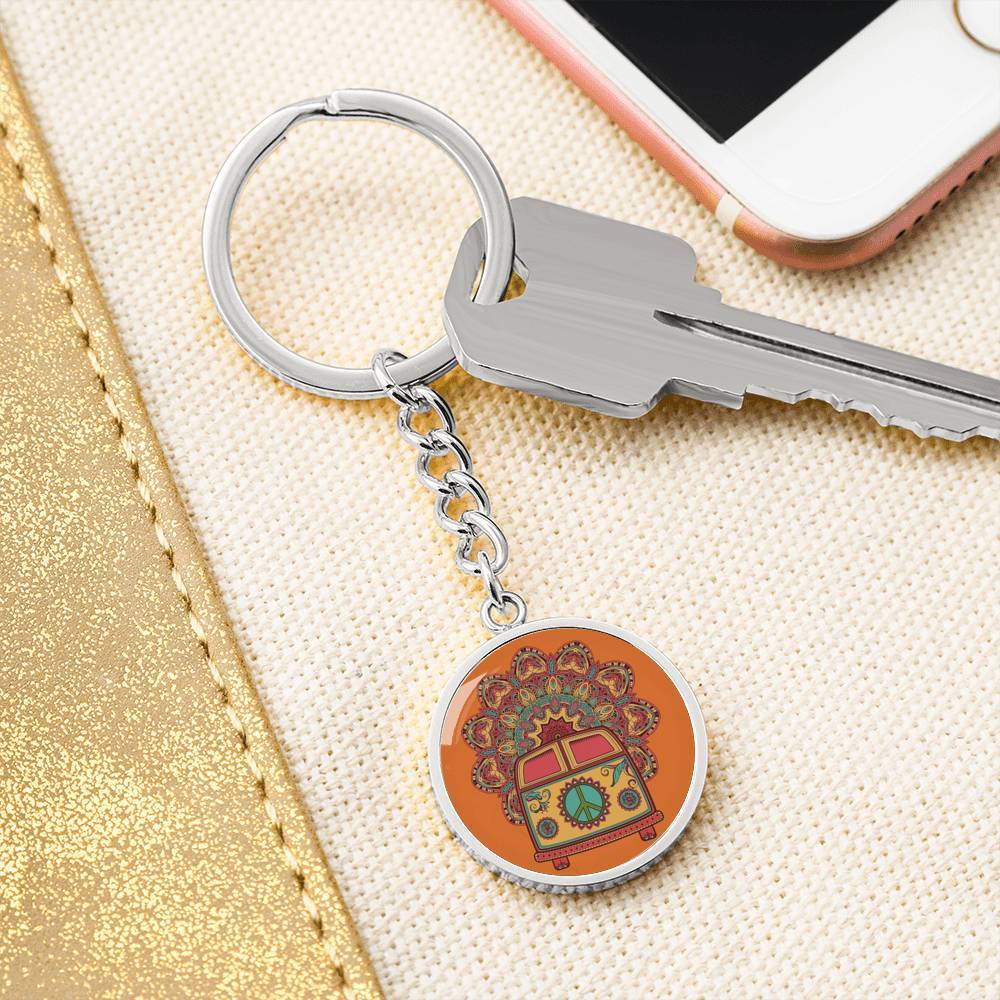 The Happy Bus Beachy Keychain