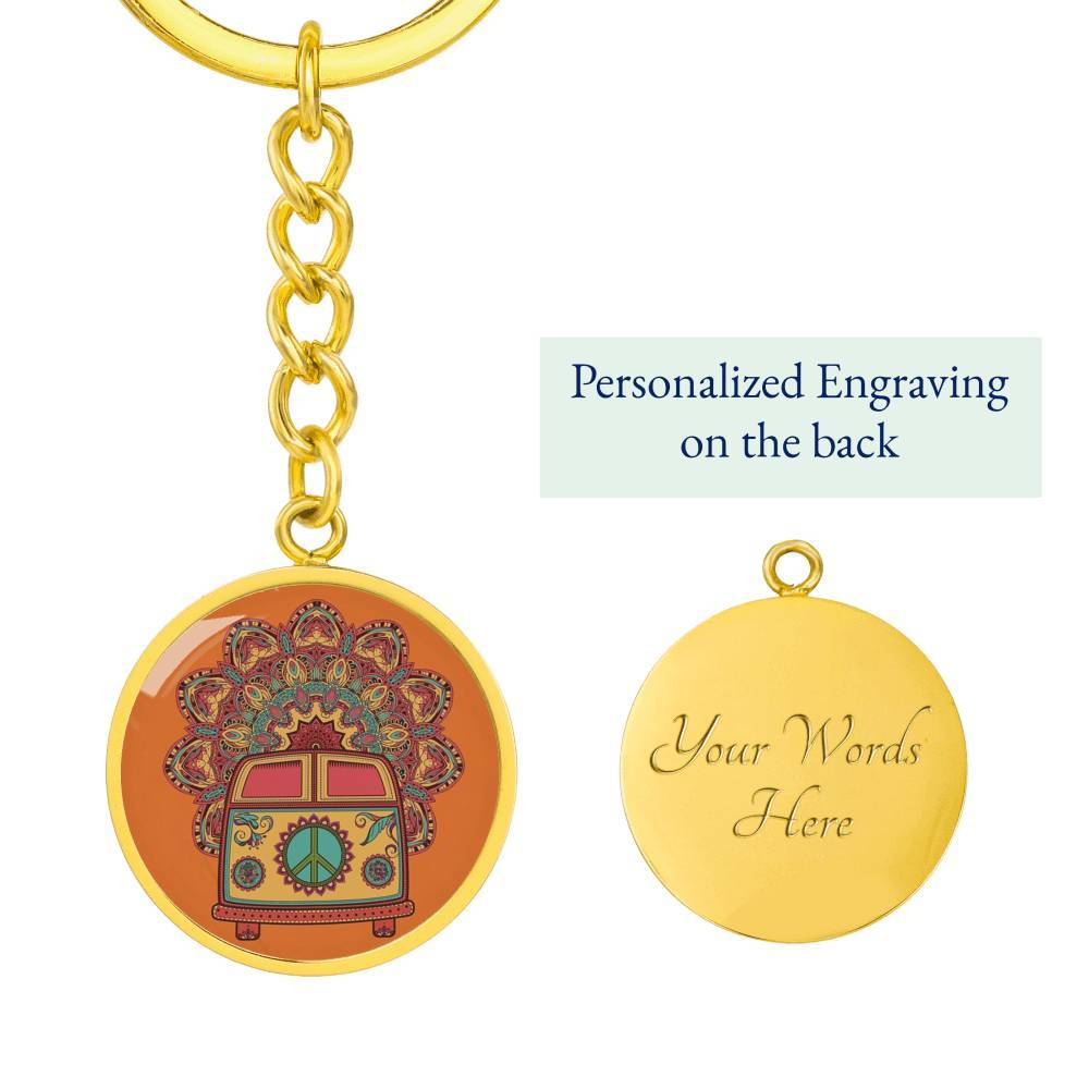 The Happy Bus Beachy Keychain