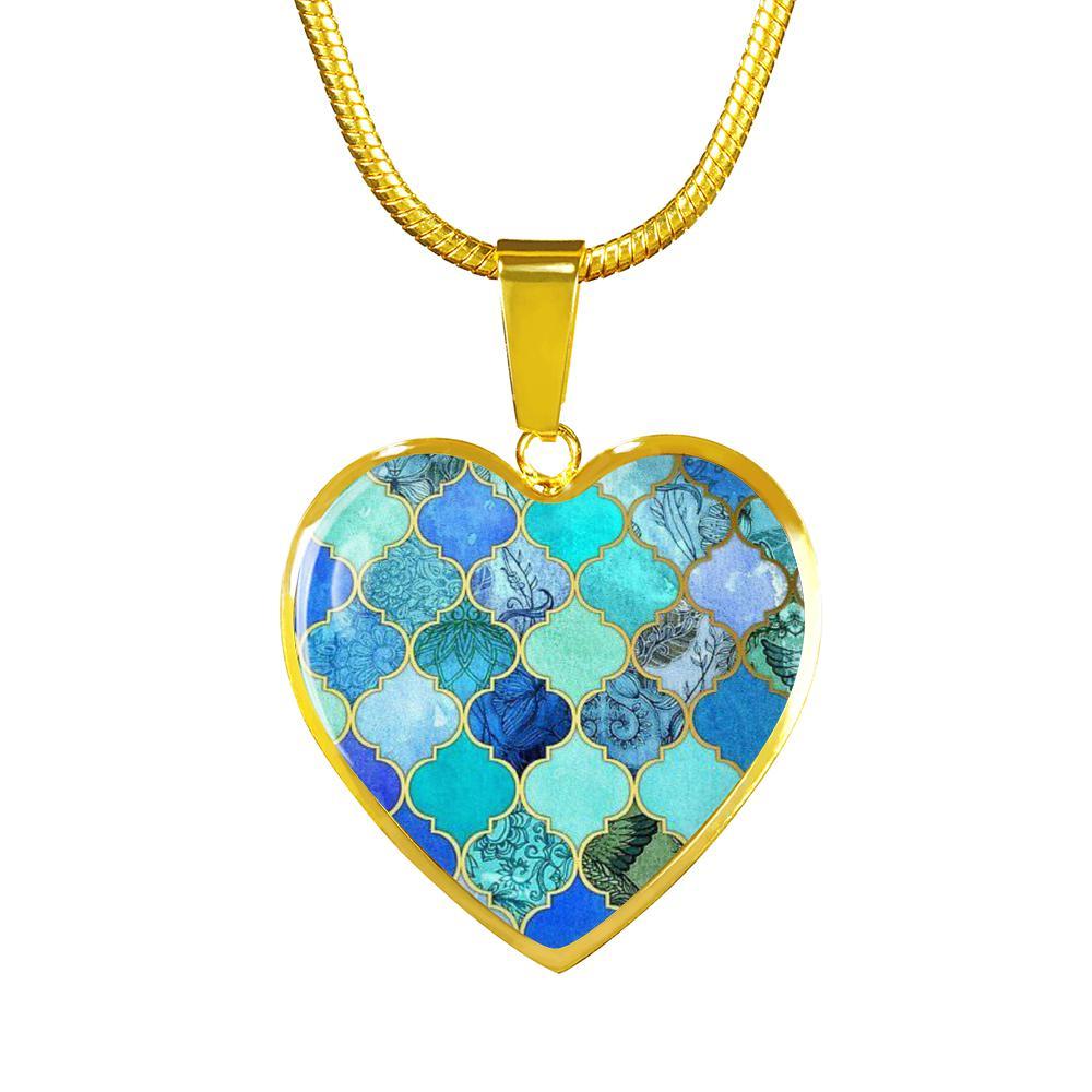 The Ocean's Heart Golden Necklace