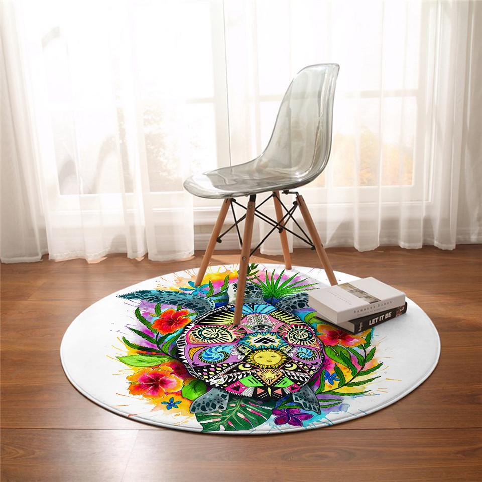 The Original Turtle Mystic Round Area Rug