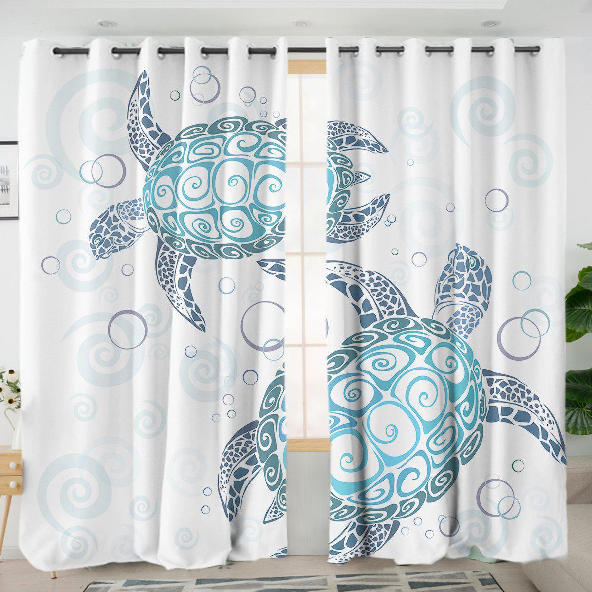 The Sea Turtle Twist Curtains