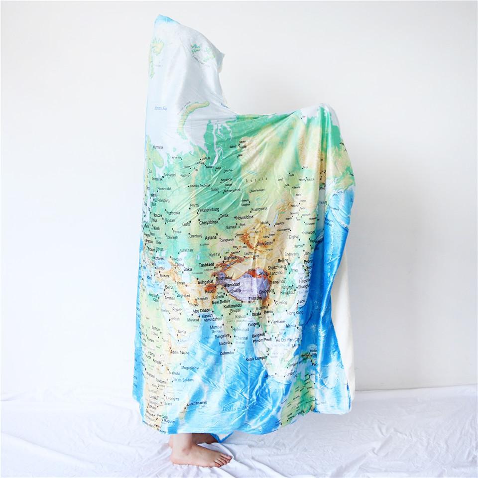 The Seven Seas Cozy Hooded Blanket