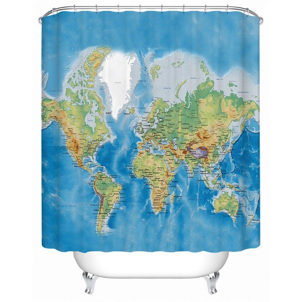 The Seven Seas Shower Curtain