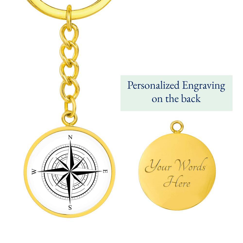 The Wind Rose Beachy Keychain