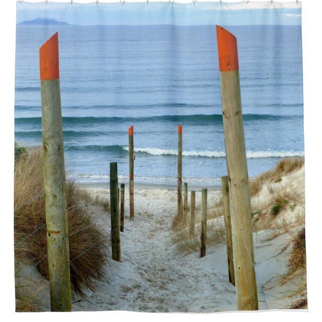 To The Beach Shower Curtain
