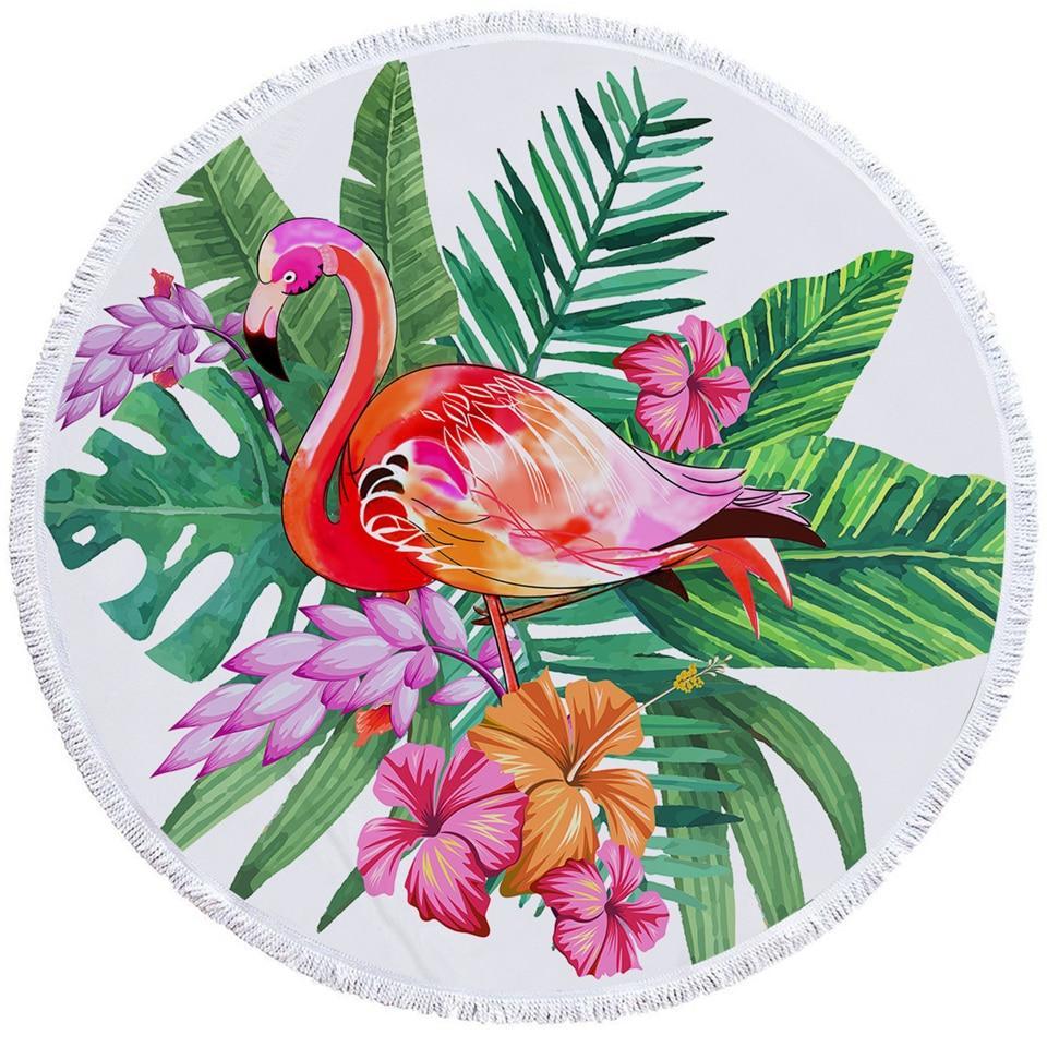 Tropical Flamingo Towel + Backpack