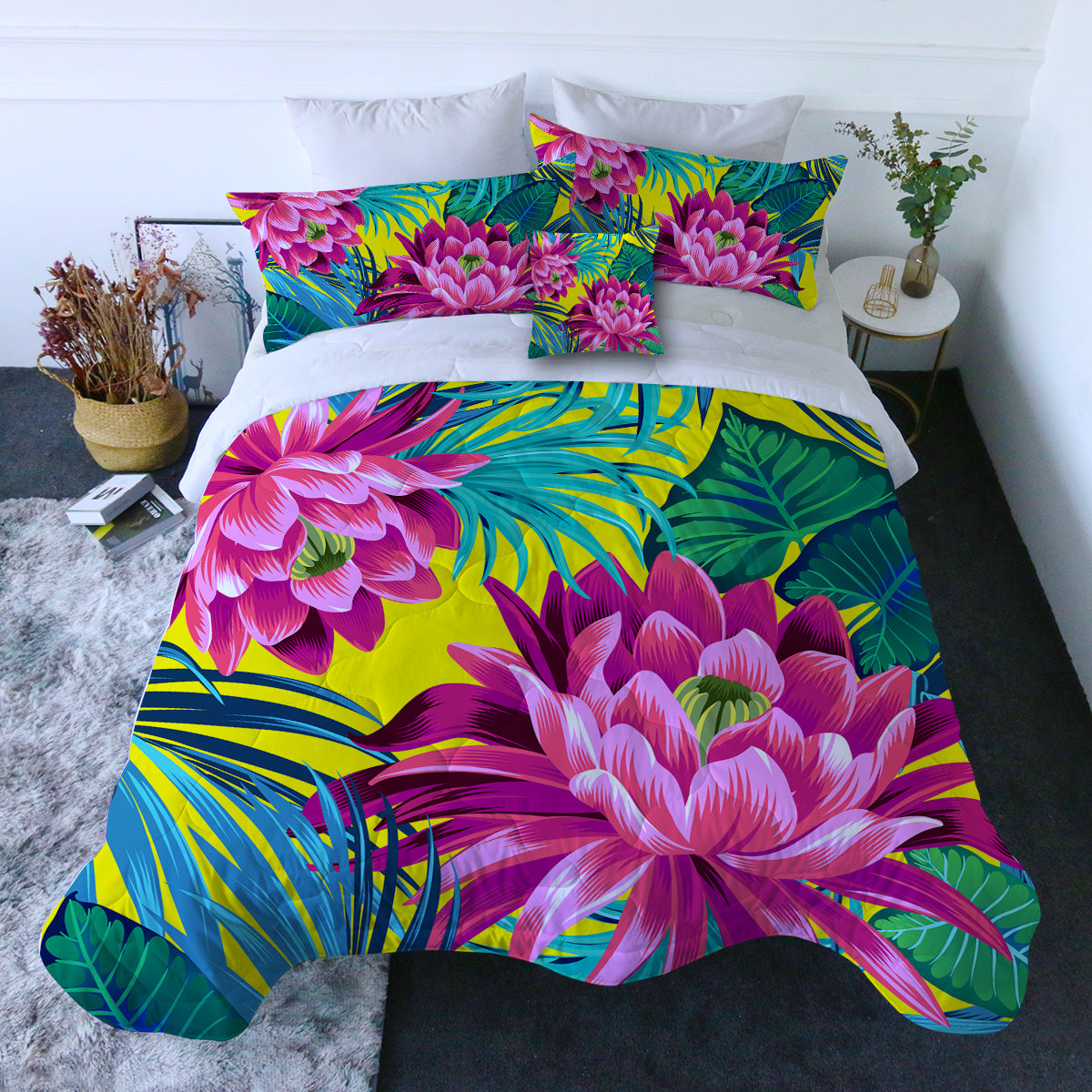 Polynesian Delight Comforter with Shams and Pillow Cover