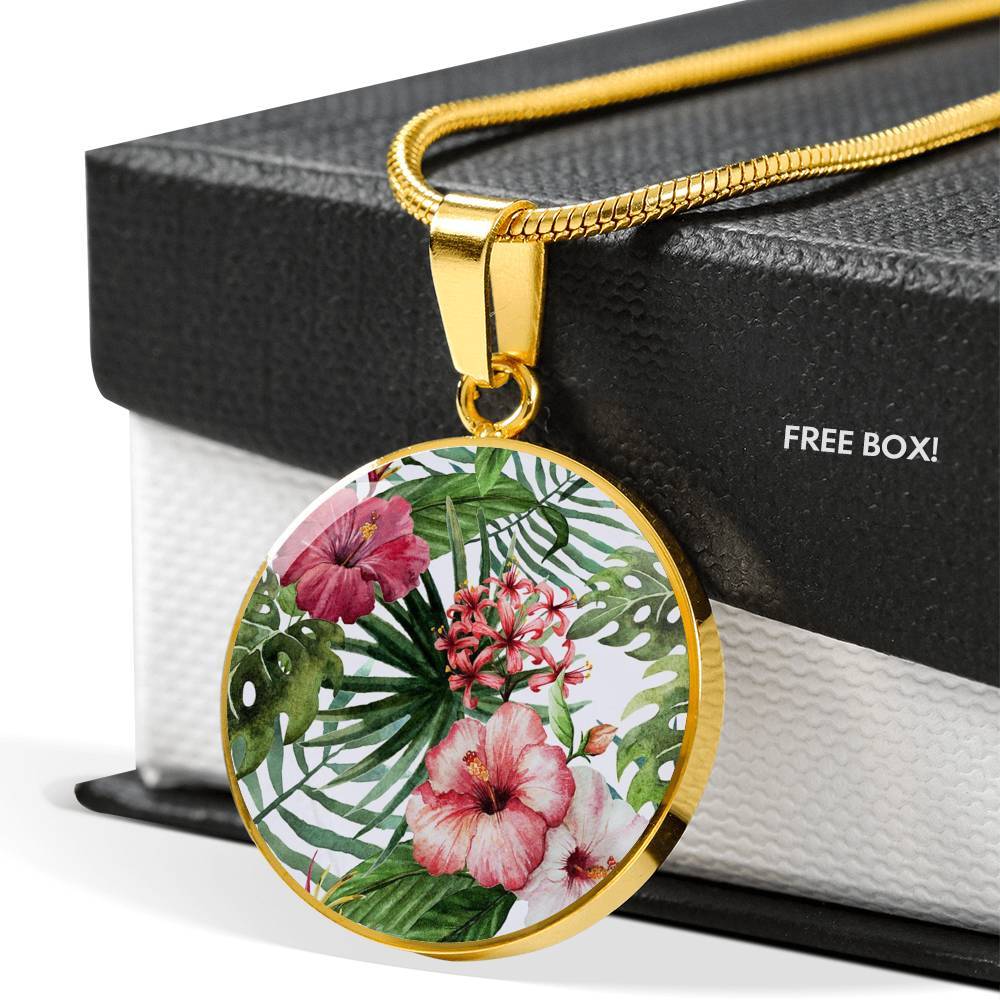 Tropical Hibiscus Necklace