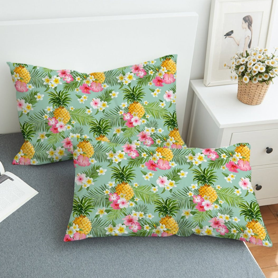 Tropical Vibes Comforter with Shams and Pillow Cover