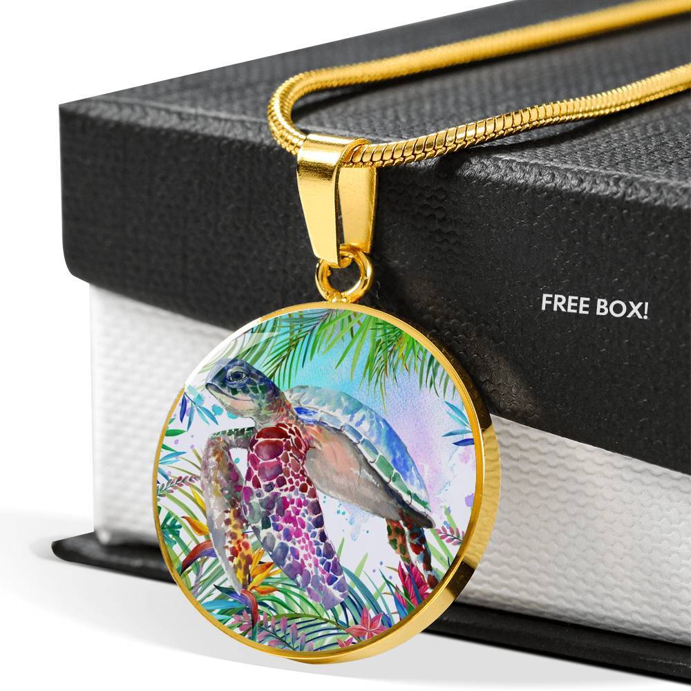 Tropical Sea Turtle Necklace