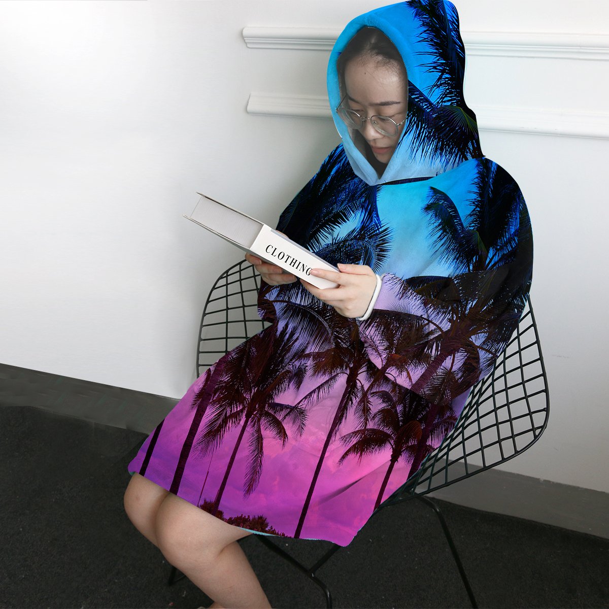 Tropical Skies Wearable Blanket Hoodie