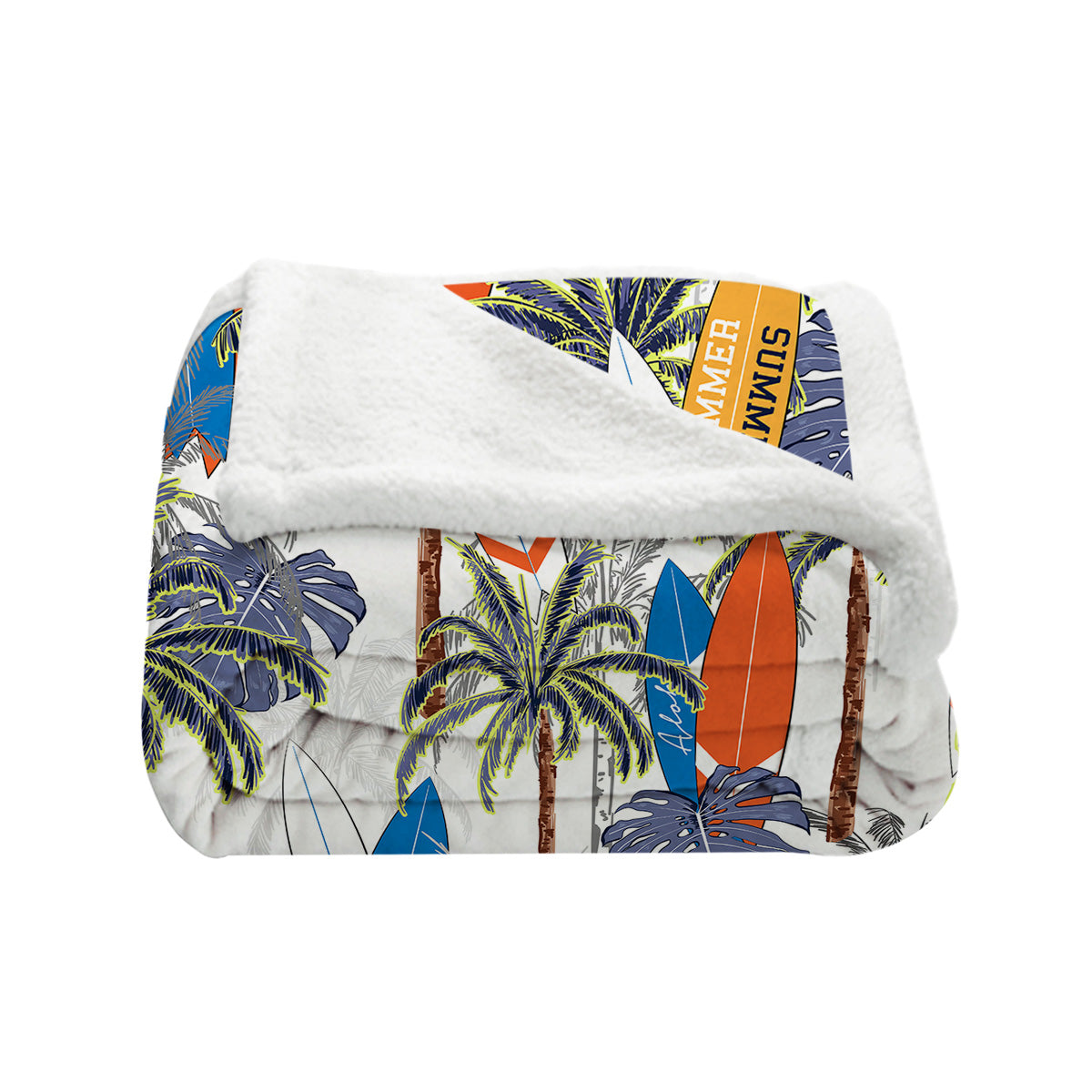 Tropical Surfer Bedspread Blanket