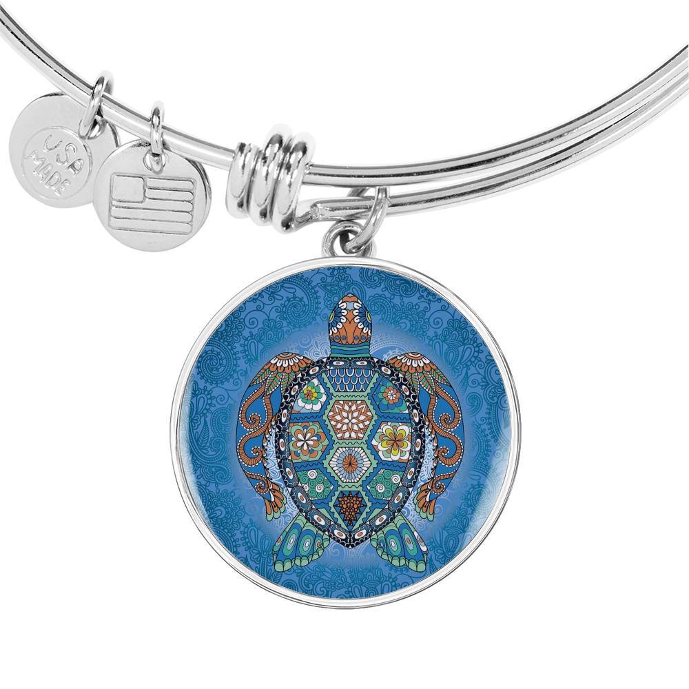 Turtle Totem Bangle Bracelet