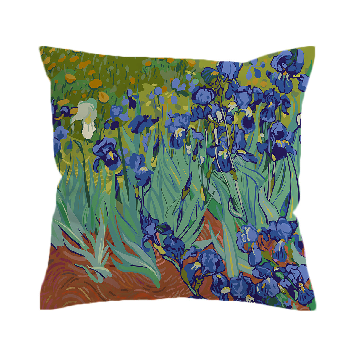 Van Gogh's Irises Comforter with Shams and Pillow Cover