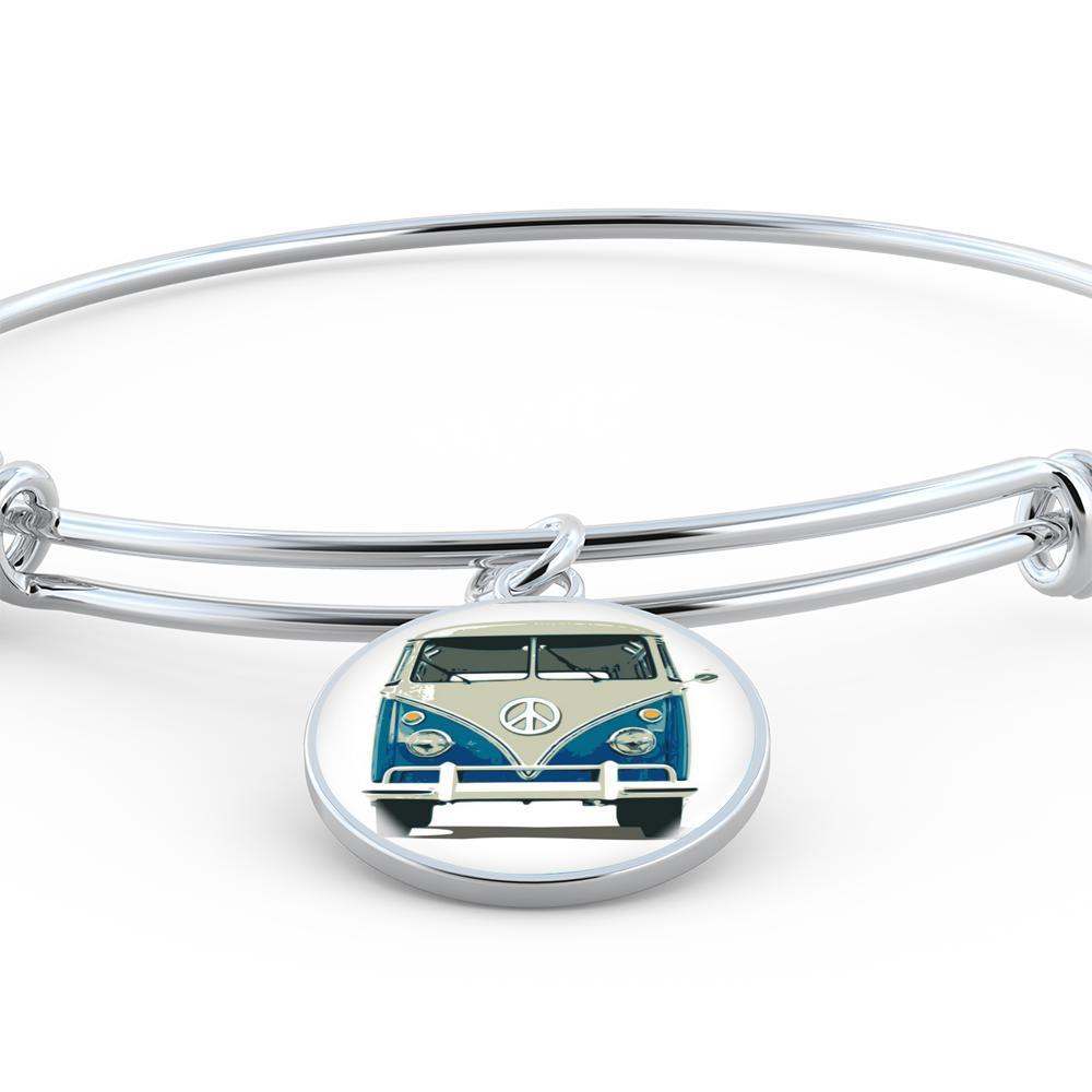 Volkswagen Blue Bus Bangle Bracelet