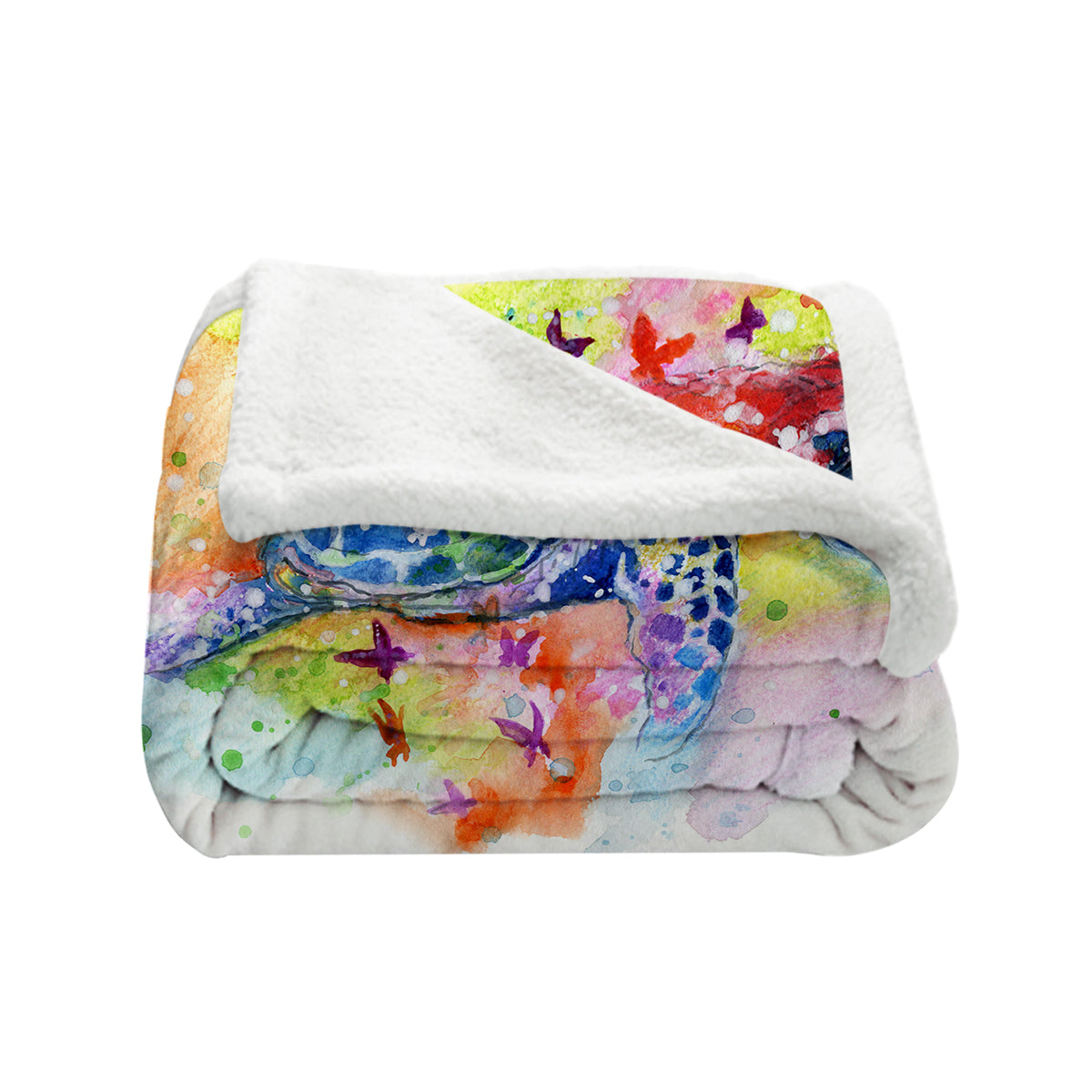 Sea Turtle Splash Bedspread Blanket