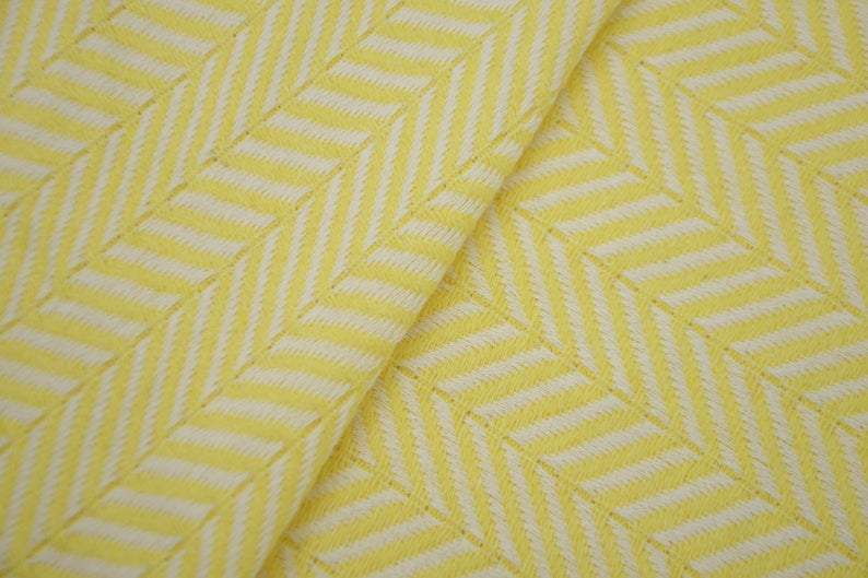 Yellow 100% Cotton Round Beach Towel