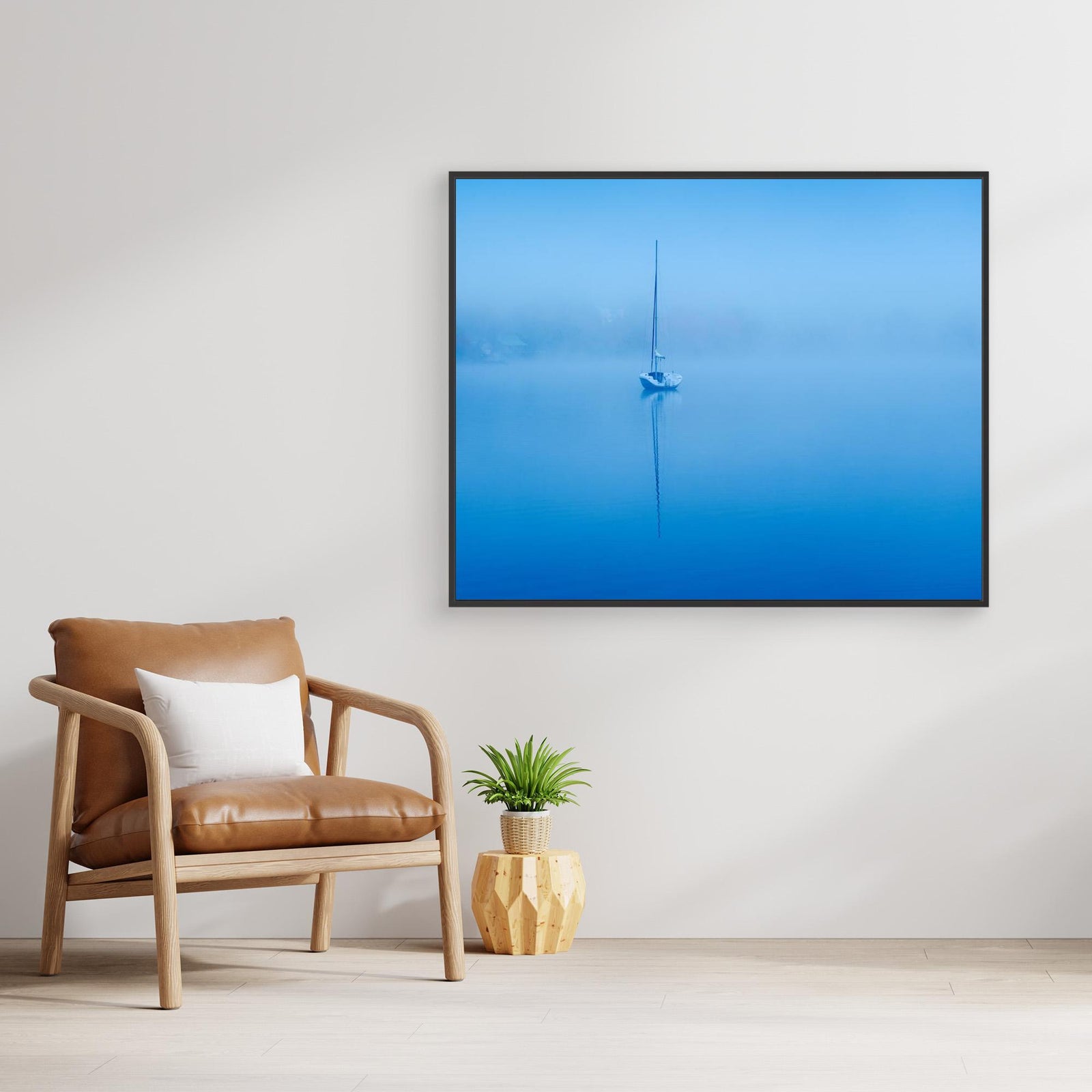 Canvas Print - Peaceful Blue Morning by David H Yang