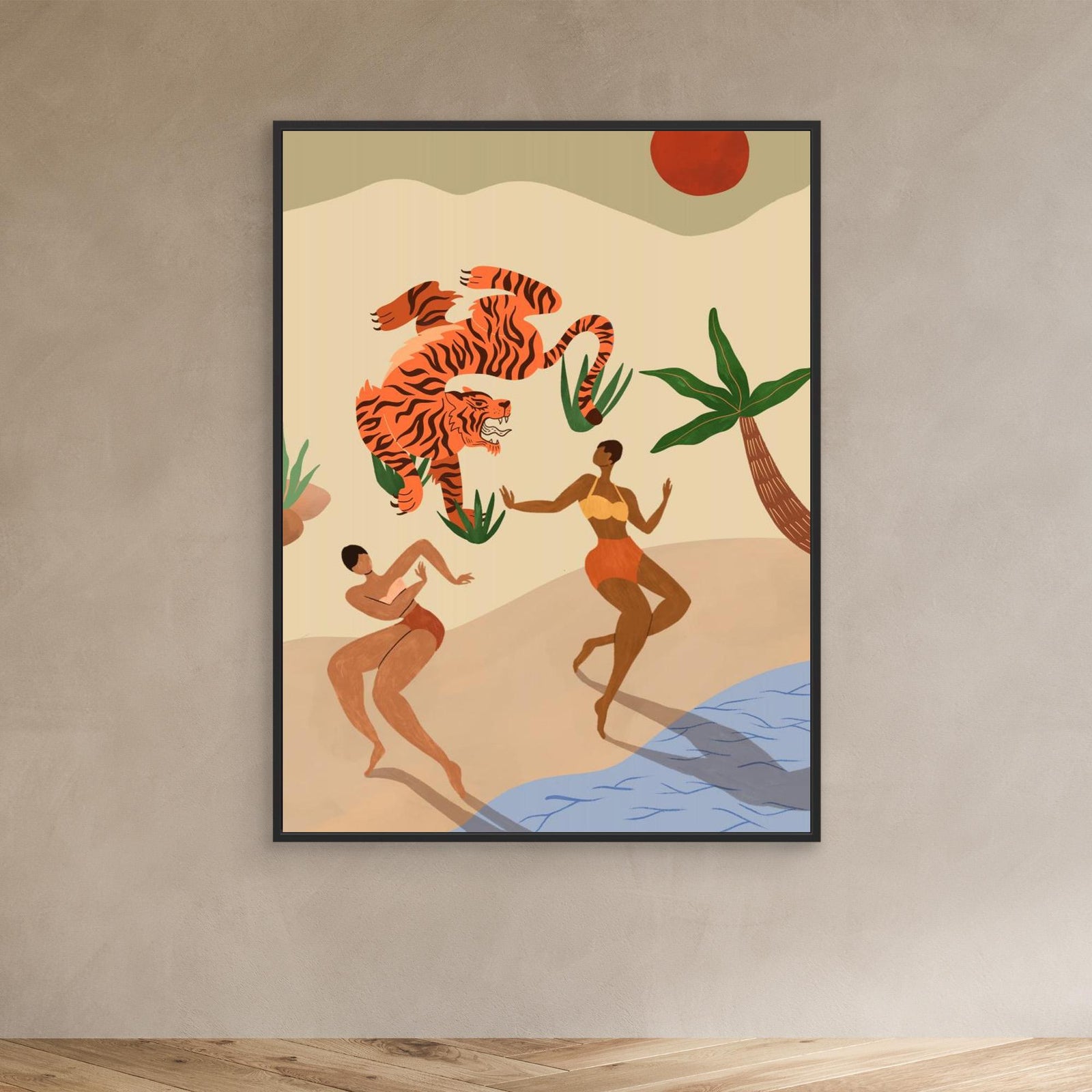 Canvas Print - Dancing Tiger by Arty Guava