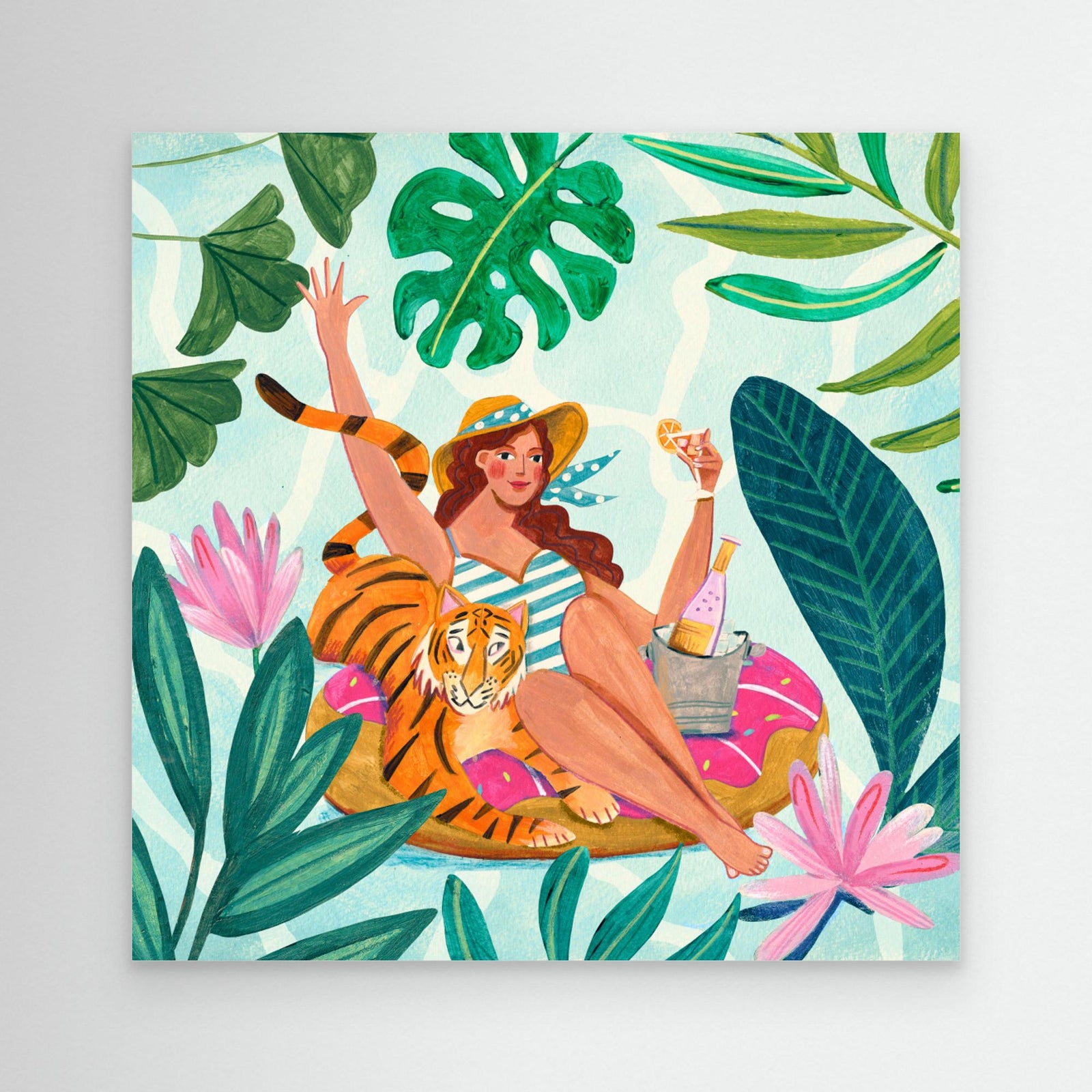 Canvas Print - Pool Party by Caroline Bonne Müller