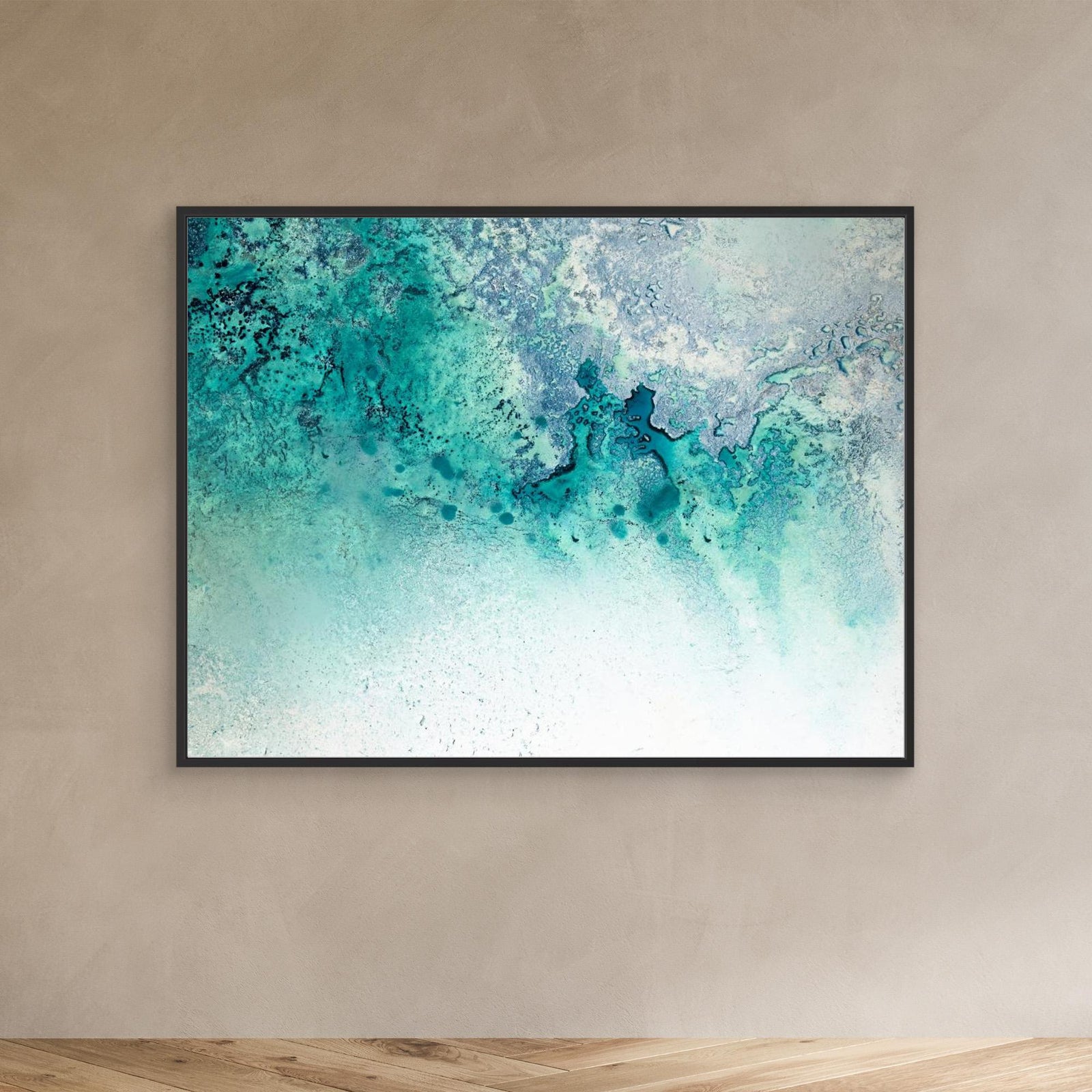 Canvas Print - Turquoise Whispering by Petra Meikle De Vlas