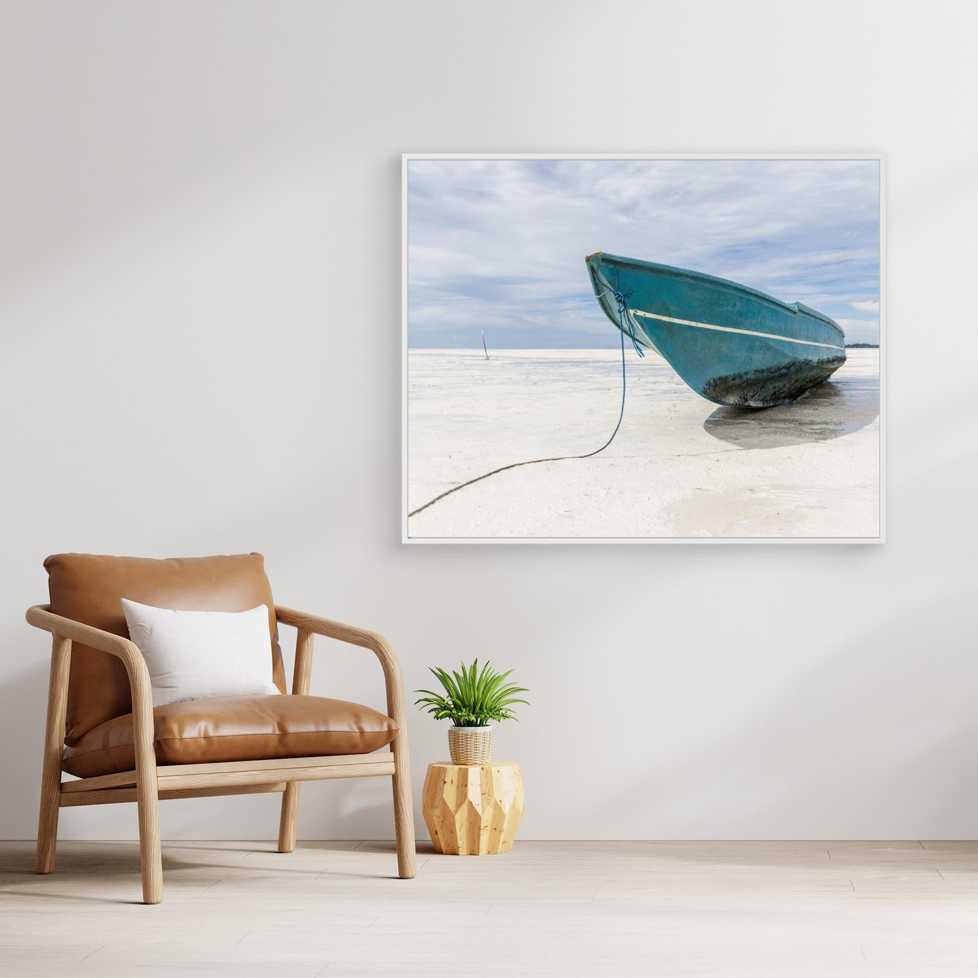 Canvas Print - Boat at the Beach by Photolovers