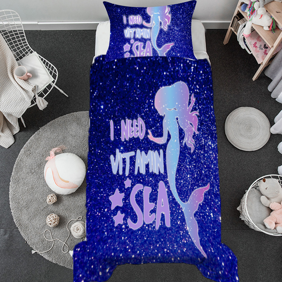 I Need Vitamin Sea Toddler Bed Set