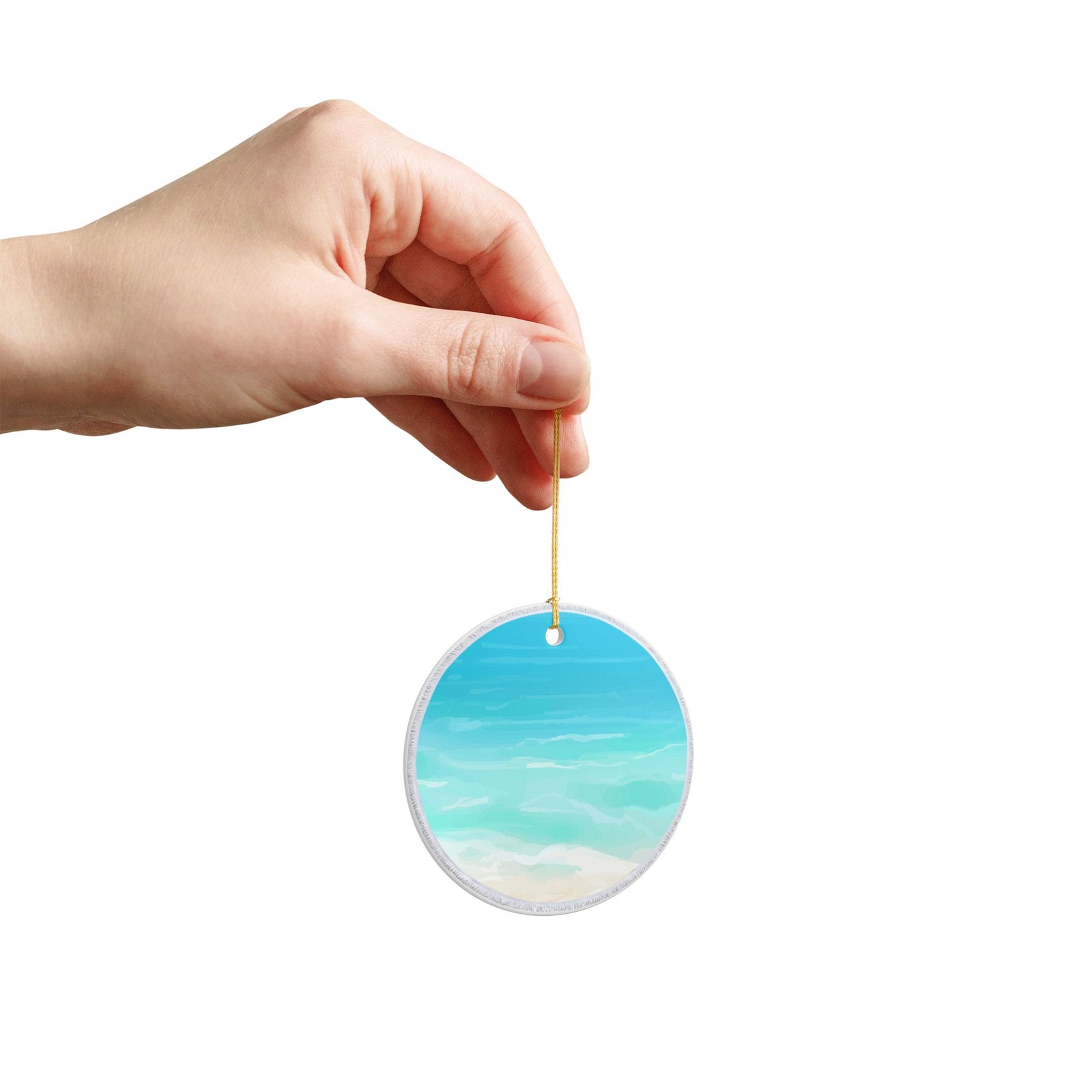 Beach Vaycay Ceramic Ornament - Coastal Holiday Decoration